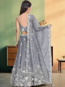 F Plus Fashion Pink Net Lehenga Choli