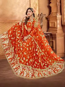 F Plus Fashion Black Net Lehenga Choli