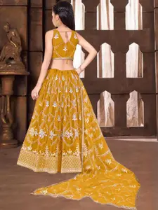 F Plus Fashion Pink Net Lehenga Choli