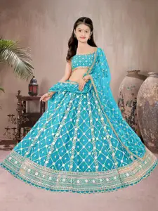 F Plus Fashion Black Net Lehenga Choli