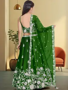 F Plus Fashion Black Net Lehenga Choli