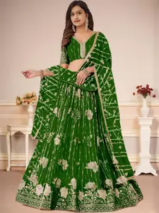 F Plus Fashion Black Net Lehenga Choli