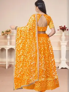 F Plus Fashion Purple Net Lehenga Choli