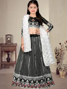 F Plus Fashion Black Net Lehenga Choli