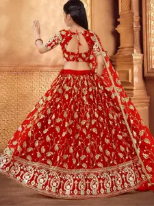 F Plus Fashion Black Net Lehenga Choli