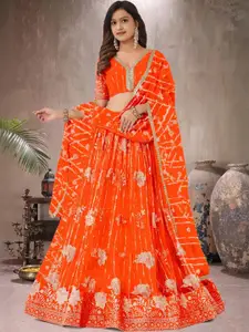 F Plus Fashion Multi Net Lehenga Choli