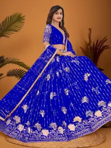 F Plus Fashion Multi Net Lehenga Choli