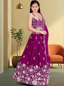 F Plus Fashion Black Net Lehenga Choli