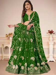 F Plus Fashion Black Net Lehenga Choli