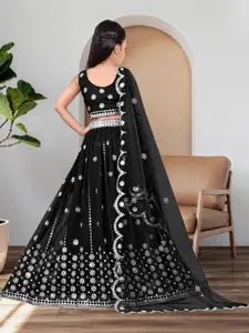 F Plus Fashion Orange Net Lehenga Choli