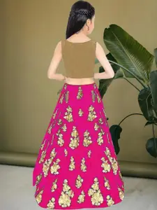 F Plus Fashion Multi Satin Lehenga Choli