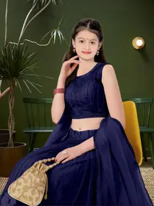 F Plus Fashion Pink Net Lehenga Choli