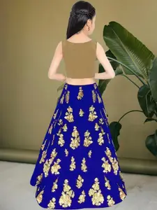 F Plus Fashion Multi Satin Lehenga Choli