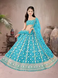 F Plus Fashion Black Net Lehenga Choli