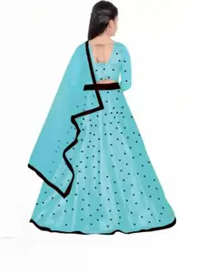 F Plus Fashion Black Net Lehenga Choli