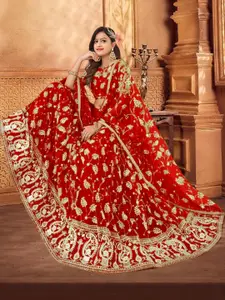 F Plus Fashion Black Net Lehenga Choli