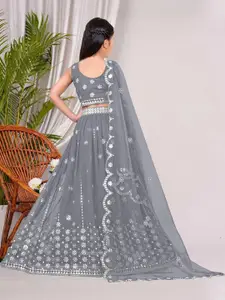 F Plus Fashion Yellow Net Lehenga Choli