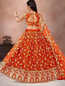 F Plus Fashion Multi Net Lehenga Choli