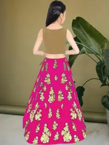 F Plus Fashion Multi Satin Lehenga Choli