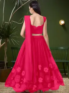 F Plus Fashion Pink Net Lehenga Choli