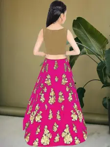 F Plus Fashion Multi Satin Lehenga Choli