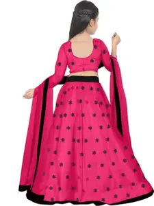 F Plus Fashion Black Net Lehenga Choli