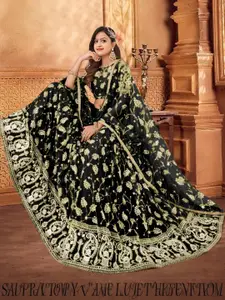 F Plus Fashion Black Net Lehenga Choli