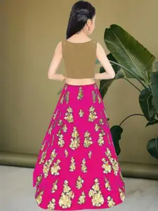 F Plus Fashion Multi Satin Lehenga Choli