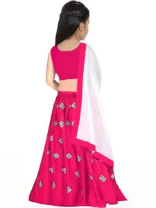 F Plus Fashion Pink Net Lehenga Choli