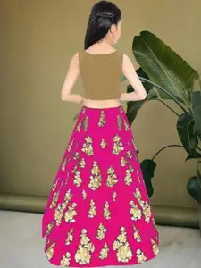 F Plus Fashion Multi Satin Lehenga Choli