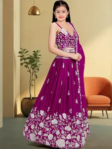 F Plus Fashion Black Net Lehenga Choli