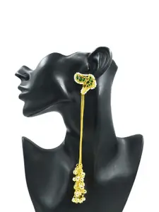 J & C Fashion Arena Gold-Plated Jhumka Earrings