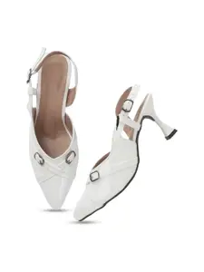 Try Me Party Stiletto Sandals with Buckles