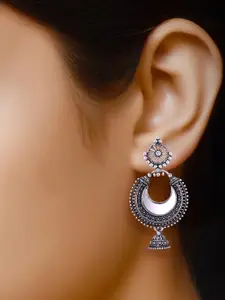 Sangria Silver-Plated Alloy Earrings