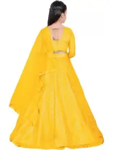 F Plus Fashion Net Semi-Stitched Lehenga Choli