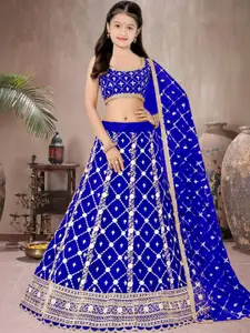 F Plus Fashion Net Semi-Stitched Lehenga Choli