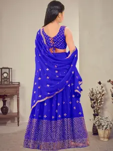 F Plus Fashion Net Semi-Stitched Lehenga Choli