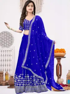 F Plus Fashion Net Semi-Stitched Lehenga Choli