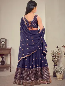 F Plus Fashion Net Semi-Stitched Lehenga Choli