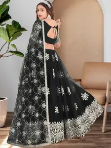 F Plus Fashion Net Semi-Stitched Lehenga Choli