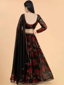 F Plus Fashion Net Semi-Stitched Lehenga Choli