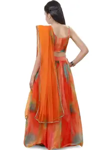 F Plus Fashion Net Semi-Stitched Lehenga Choli