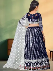 F Plus Fashion Net Semi-Stitched Lehenga Choli