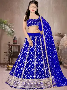 F Plus Fashion Net Semi-Stitched Lehenga Choli