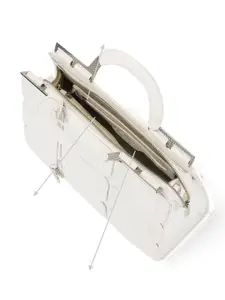 Metro Colourblocked PU Oversized Shopper Satchel with Applique