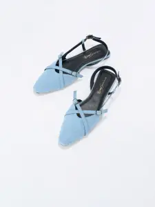 Forever Glam by Pantaloons Women Textured Fashion with Bows Flats