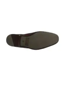 Lee Cooper Men Burgundy Formal Shoes