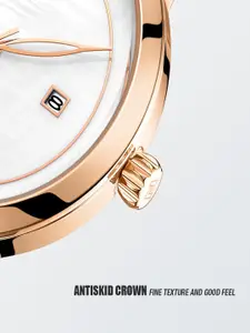 DressBerry Women Dial & Stainless Steel Straps Analogue Watch NF5008_RGW DB