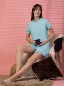 ETC Women Pack Of 2 Cotton Lounge Shorts