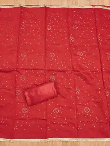 Panzora Bandhani Printed Unstitched Dress Material